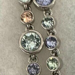 Touchstone Crystal multi colored crystal Double Bracelet